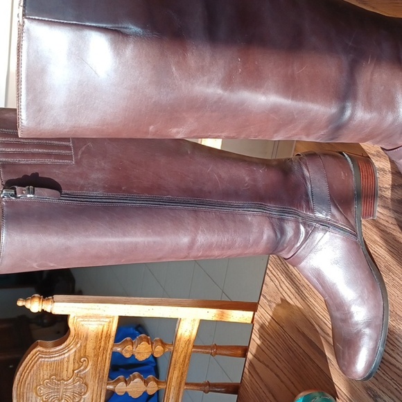 VIA SPIGA Kacey  Leather Riding Boots, Brown, never worn - Picture 3 of 10